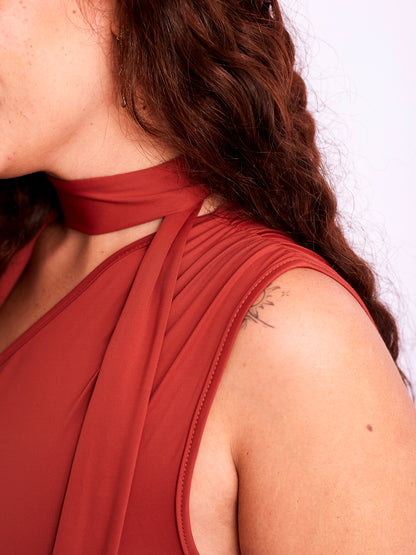 CROPPED SCARF - MARROM TERRACOTA
