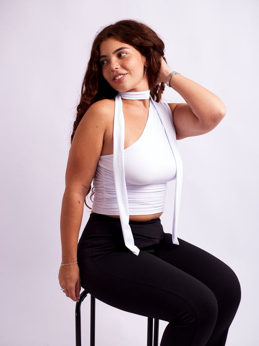 CROPPED SCARF - BRANCO